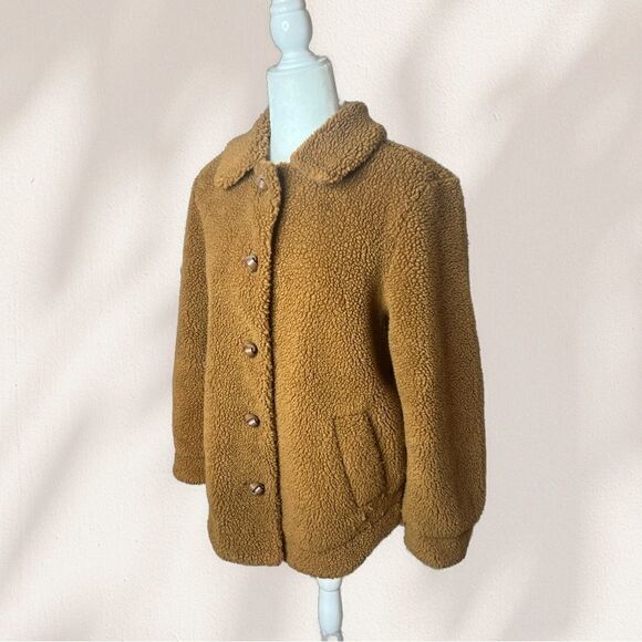 H&M Faux shearling jacket size 4 - Picture 4 of 10